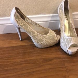 Guess lace and patent